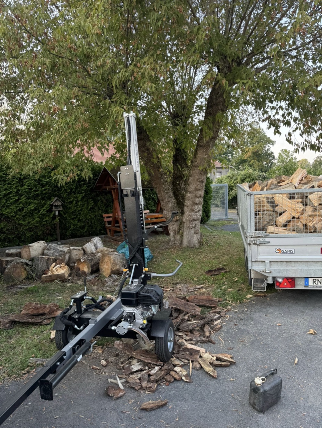Holzspalter Jansen HS-20H110-V2 mit Benzinmotor
